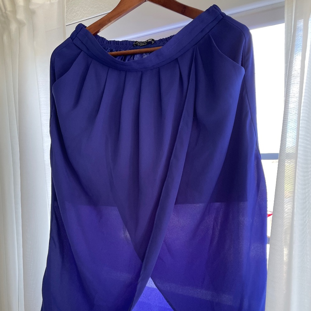 Forever 21 purple medium high-low skirt